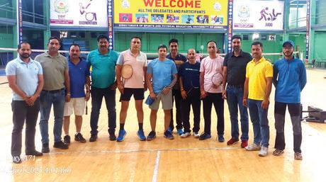Dr Tarseem wins Badminton titles in JU Staff meet