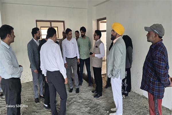 Inspection visit to under-const court complex and lawyers’ chambers in Bandipora