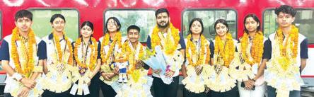 Rousing reception to J&K Kalarippayattu team