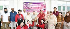Badminton contest concludes at GCW M.A. Road
