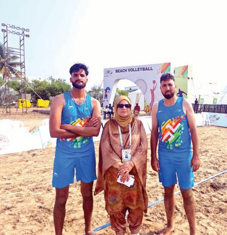 J&K Beach Volleyball Team shines despite quarterfinal exit at KIBG 2025