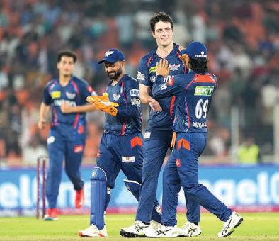 Marsh's century earns Lucknow a 33-run win over IPL-leading Gujarat