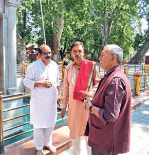 DT President takes stock of Mela Kheer Bhawani arrangements