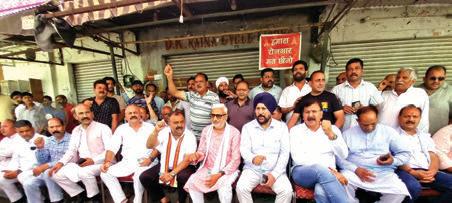 BJP MLAs join protest, demand rehabilitation of Nai Basti shopkeepers