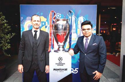 ICC Chairman Shah 'honoured' to represent cricket in Munich, meets UEFA President ahead of CL final