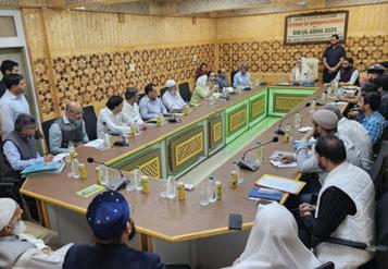 Andrabi takes stock of Eid-Al-Adha arrangements