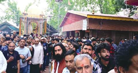 Mata Kheer Bhawani Mela celebrations witnessed grand devotional gathering