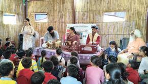 Ridima enthrals students at summer camp at Jyotirpunj Ashram, Chalani