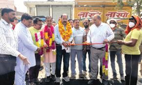 MLA Bishnah inaugurates macadamization work