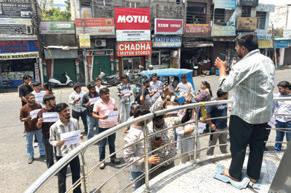 ABVP protests against Urdu as compulsory subject for NT posts