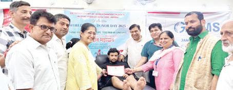 Congress workers donate blood on World Blood Donor Day