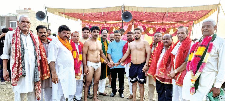 Grand Dangal organized at Smailpur in Marh constituency