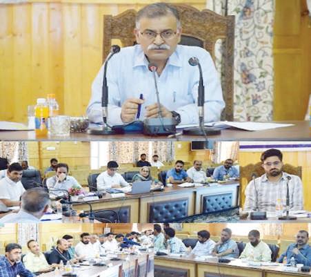 DC Bandipora chairs DCC/ DLRC meeting