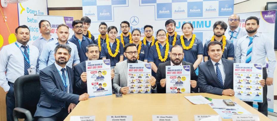 NEET UG 2025: Jammu’s Harivansh Rai Sudan secures AIR 930; 18 other AESL students also top achievers