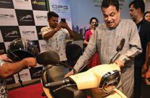 Nitin Gadkari inaugurates OPG Mobility's New Ferrato Dealership in Nagpur