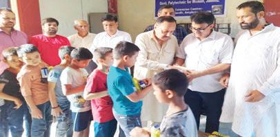 PCC greets RaGa on birthday, distributes fruits among children