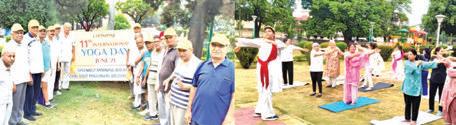 CGPWA, PNB & Morning Walkers celebrate Int'l Yoga Day