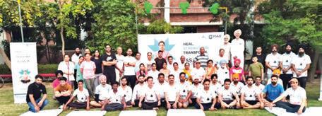100 take part in yoga session at Max Hospital, Bathinda