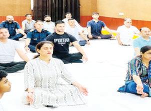 IIMC, PIB organize yoga sessions