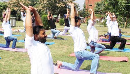 IUST celebrates Int’l Yoga Day
