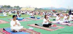 DYSS celebrates International Yoga Day with enthusiasm at Khel Gaon