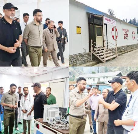 Rasheed reviews medical facilities for Amarnathji Yatra along Pahalgam axis