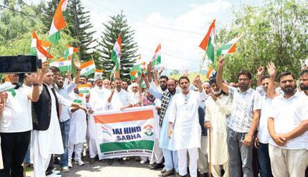 Congress holds 'Jai Hind Yatra' in Poonch City