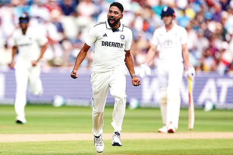 Mohammed Siraj's six wicket haul helps India stay ahead