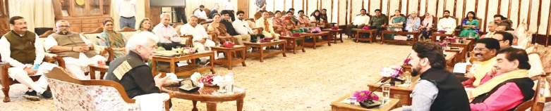 Members of PSC on Coal, Mines & Steel calls on LG Sinha