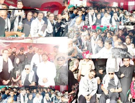 Satish attends Ashoora procession at Alamgari Bazar