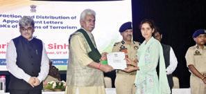 Perpetrators will be punished, assures LG to terror victims' families