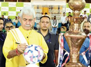 Kashmir Super League-2025 at Srinagar LG also felicitates the Team, Sports Council, & Franchise of KSL
