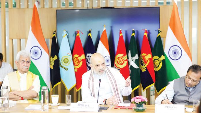 Home Minister reaffirms Govt's resolve to make J&K terrorism free
