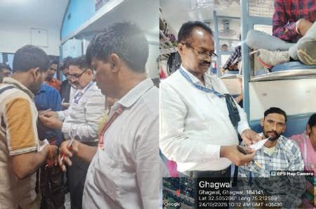 Rail Ticket checking in Jammu fetches Rs 67 lakh fine in Oct