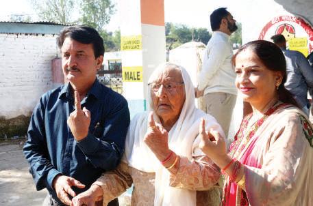 Nagrota records 74.82 pc voter turnout, Budgam 50 pc