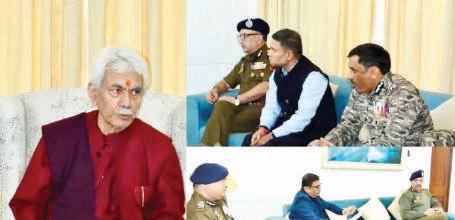After Red Fort blast, LG Sinha reviews J&K security
