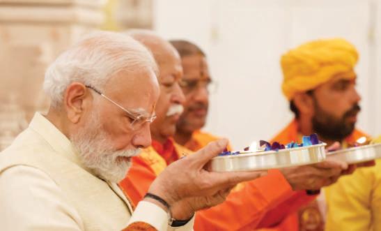 PM Modi hoists ‘Dharama Dwaja’ atop Sri Ram Temple