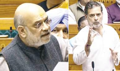 Shah, Rahul clash in Lok Sabha over voter fraud, Opposition walks out