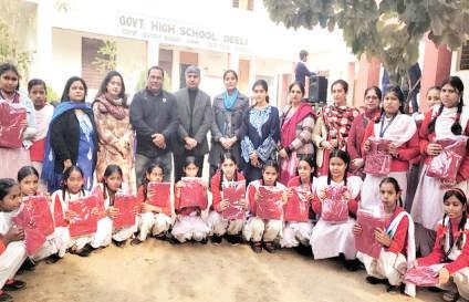 Sweater Distribution Prog held at GHS Deeli