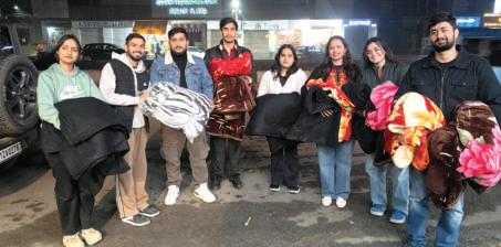 LFO-BHF distributes 200 blankets to homeless people
