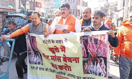 Shiv Sena seeks ban on open meat display in Jammu
