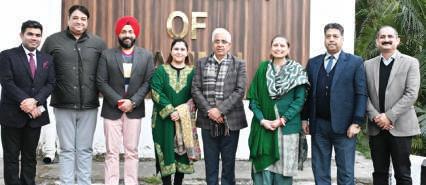 JU VC felicitates newly elected UJAA team