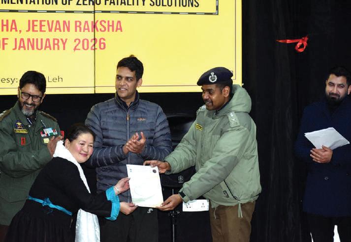 Road Safety Month culminates at DIHAR Leh