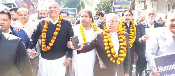 Cong holds ‘MGNREGA Bachao Sangram’, seeks Statehood Restoration