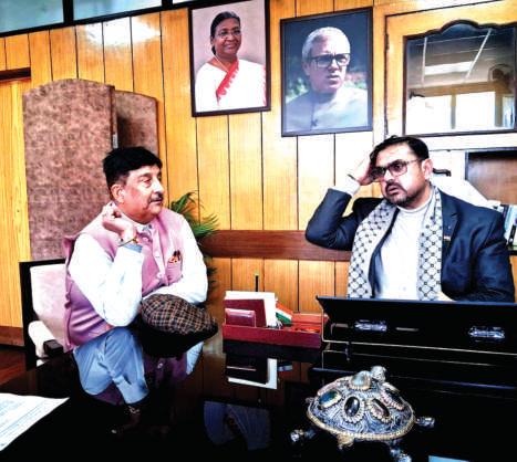 Dimple led delegation meet Satish Sharma