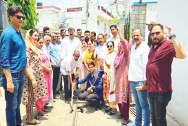 Arvind inaugurates lanes and drains work