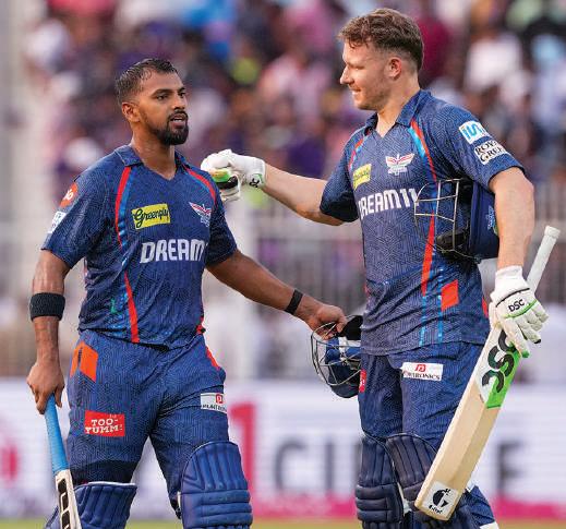 Marsh, Pooran shine with bat as LSG beat KKR by 4 runs