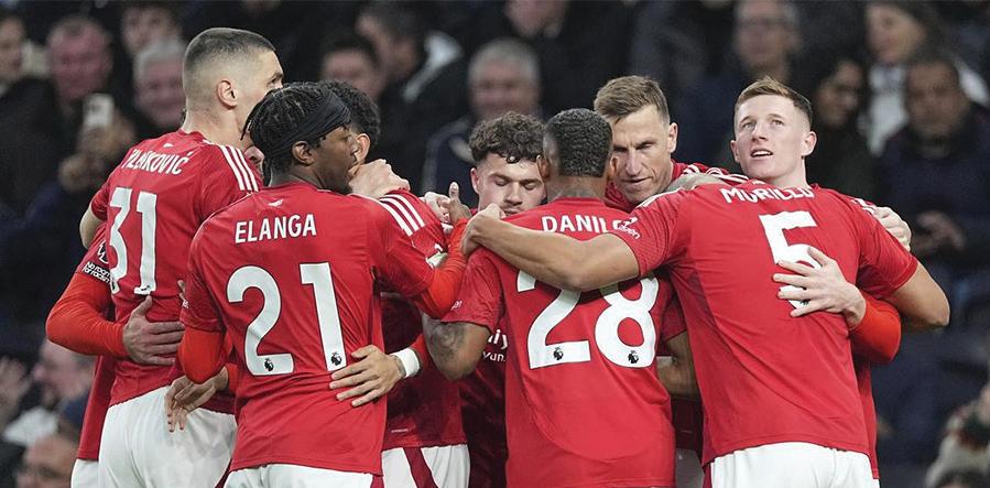 Nottingham Forest beat Spurs in London to climb back to third