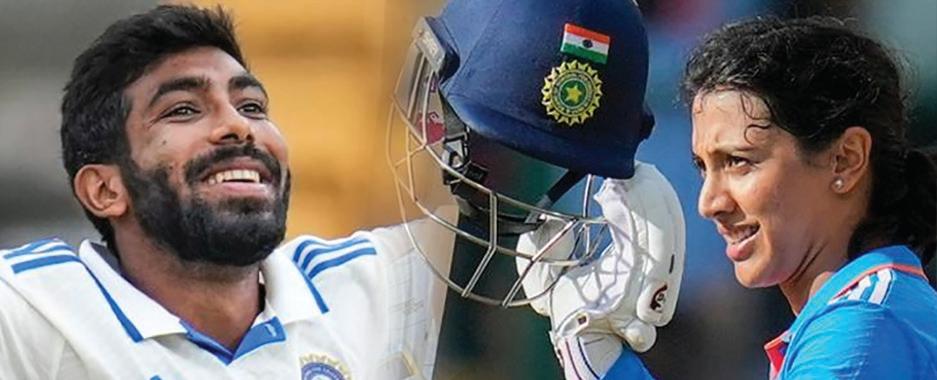 BUMRAH, MANDHANA WIN TOP WISDEN AWARDS