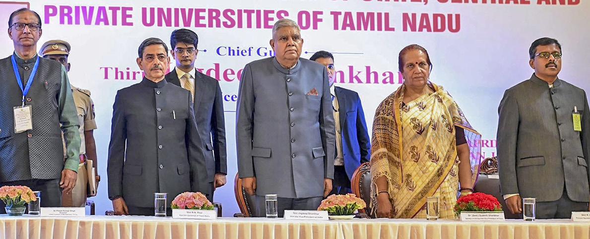 TN CM didn't allow VCs at conference: Guv